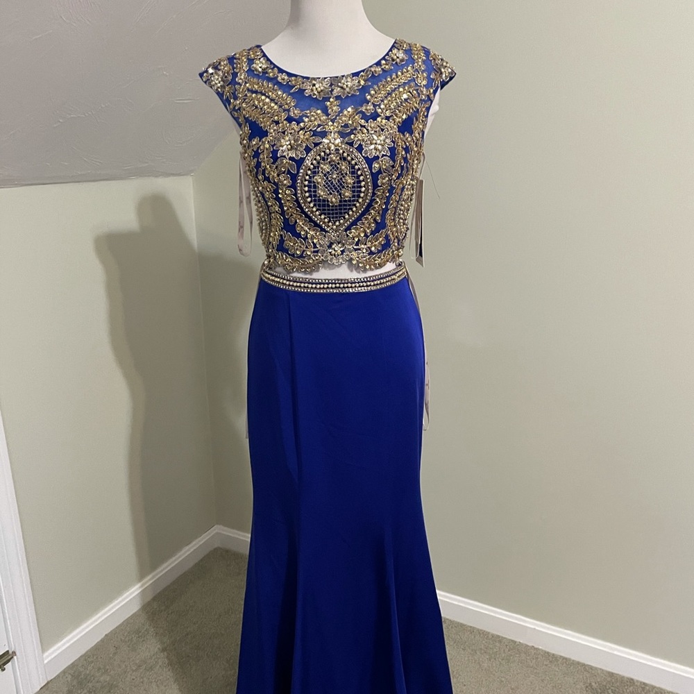 Zoey Grey 2 piece prom gown dress 4